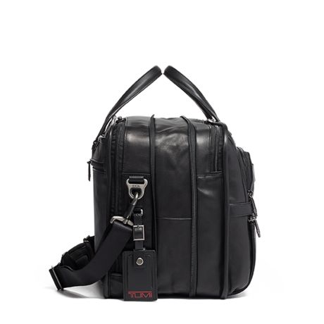 Tumi Alpha Expandable Organizer Laptop 15" Brief Leather Black