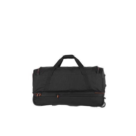 Travelite Basics Wheeled Duffle 70cm Expandable Black/Orange