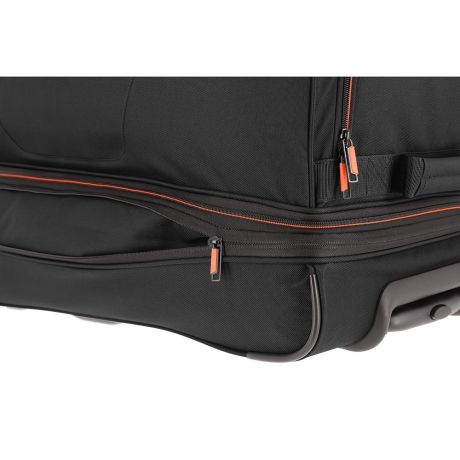Travelite Basics Wheeled Duffle 70cm Expandable Black/Orange