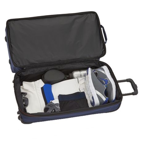 Travelite Basics Wheeled Duffle 70cm Expandable Black/Orange