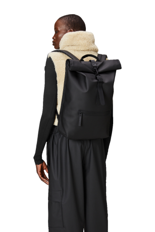 Rains Rolltop 16" Rucksack Black