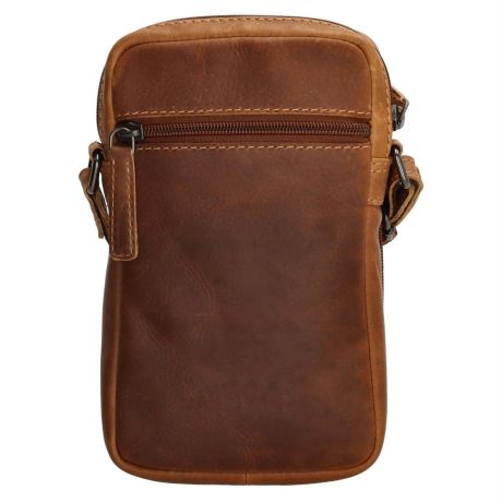 Hide & Stitches Japura Telefoontasje Cognac