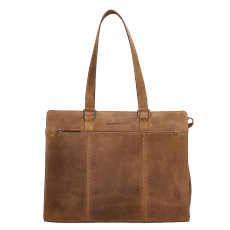 Hide & Stitches Idaho Laptoptas 15,6 Inch Bruin