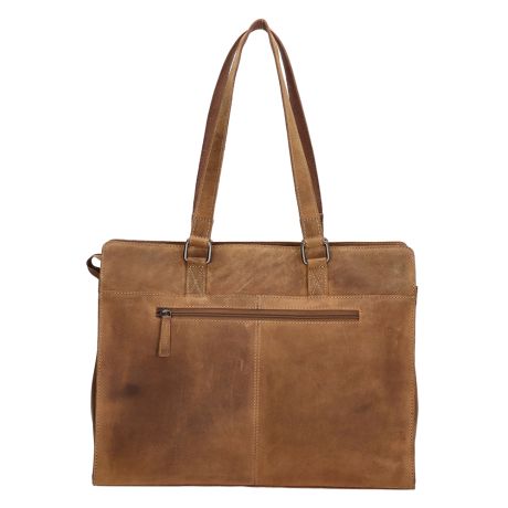Hide & Stitches Idaho Laptoptas 15,6 Inch Bruin