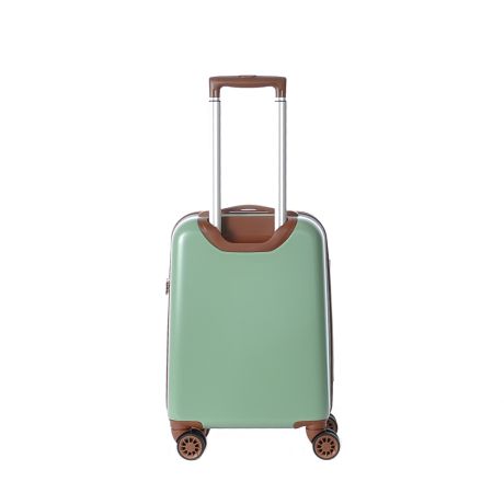 Decent Retro Handbagage Koffer 55 cm Olive Light Green