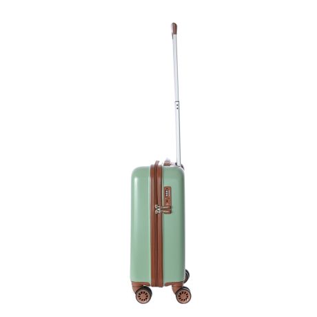 Decent Retro Handbagage Koffer 55 cm Olive Light Green