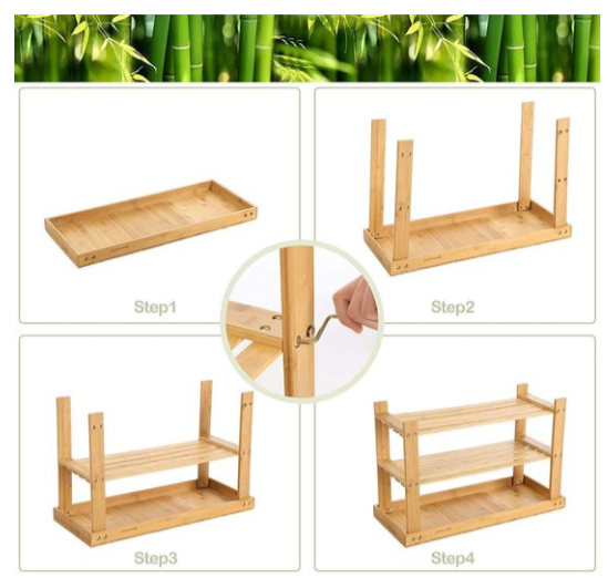 SoleTable // Songmics // Shoerack - Table // Bamboo