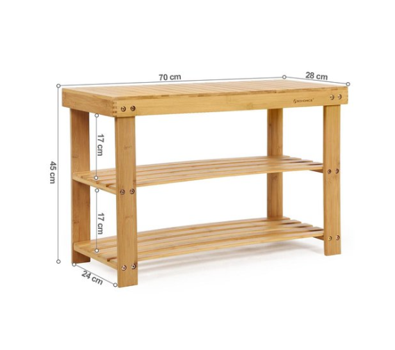 SoleTable // Songmics // Shoerack - Table // Bamboo