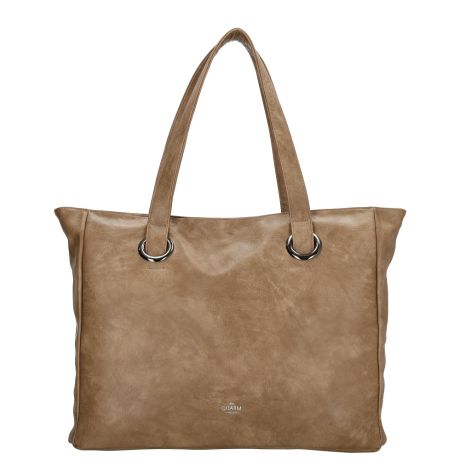 Charm London Liberty Laptoptas 17,3 Inch Taupe