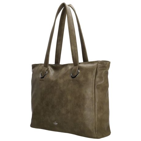 Charm London Liberty Laptoptas 17,3 Inch Olijfgroen