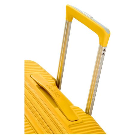 American Tourister Soundbox Spinner 77 Expandable Golden Yellow