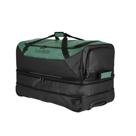 Travelite Basics Tarpaulin Wheeled Duffle Large 70 cm Expandable Green