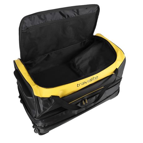 Travelite Basics Tarpaulin Wheeled Duffle Large 70 cm Expandable Yellow