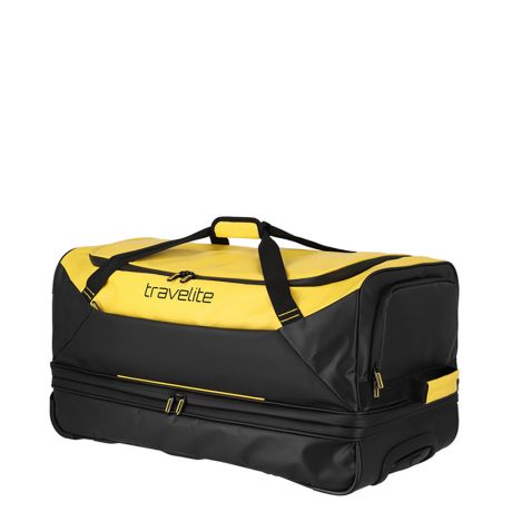 Travelite Basics Tarpaulin Wheeled Duffle Large 70 cm Expandable Yellow