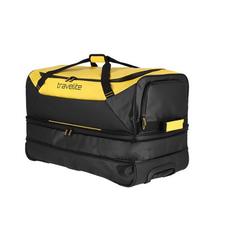 Travelite Basics Tarpaulin Wheeled Duffle Large 70 cm Expandable Yellow