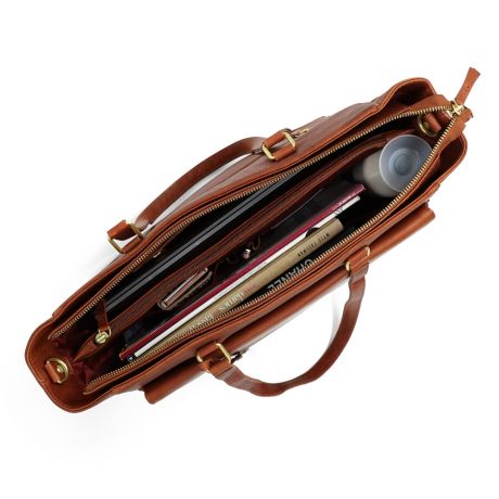 MOSZ Denise Workbag 15,6" Plain Cognac