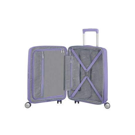 American Tourister Soundbox Spinner 55 Expandable Lavender
