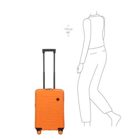Bric's Be Young Ulisse Trolley 55 Expandable Orange