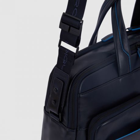 Piquadro Blue Square Revamp Laptoptas 15.6" Black