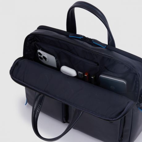 Piquadro Blue Square Revamp Laptoptas 15.6" Black