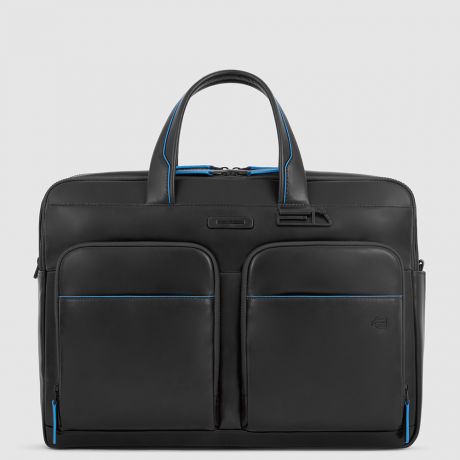 Piquadro Blue Square Revamp Laptoptas 15.6" Black