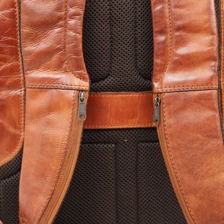 Bear Design Laptop Rugzak Jayden L Cognac