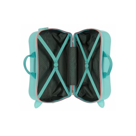 Frozen Rolling Suitcase 4 Wheels Arrendelle Is Home Mint Green