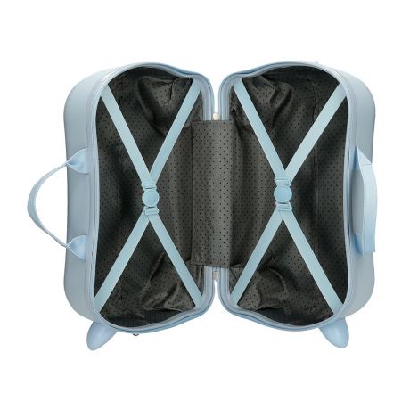 Frozen Rolling Suitcase 4 Wheels Believe In The Journey Ice Blue