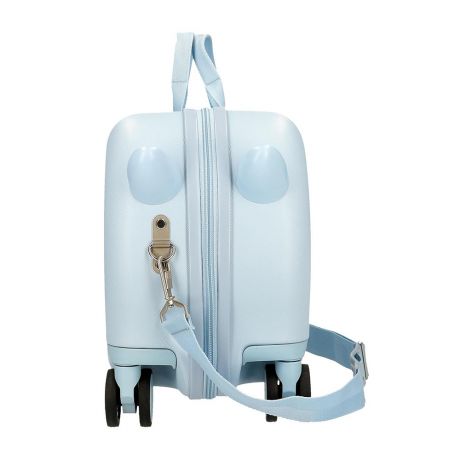 Frozen Rolling Suitcase 4 Wheels Believe In The Journey Ice Blue