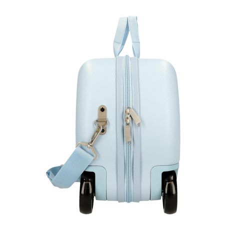 Frozen Rolling Suitcase 4 Wheels Believe In The Journey Ice Blue