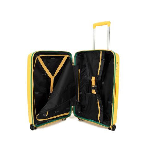Resa Uppsala Handbagage Spinner 55/35 cm Yellow/Green