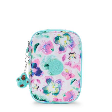 Kipling 100 Pens Etui Aqua Blossom