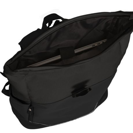 Daniel Ray Pittsburgh Rolltop Rugtas Coated 15,6" Zwart/Zwart