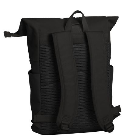 Daniel Ray Pittsburgh Rolltop Rugtas Coated 15,6" Zwart/Zwart