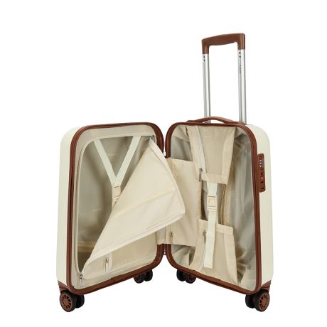 Decent Retro Handbagage Koffer 55 cm White