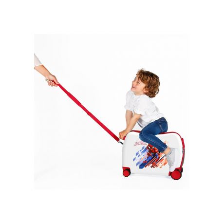 Spiderman Rolling Suitcase 4 Wheels White