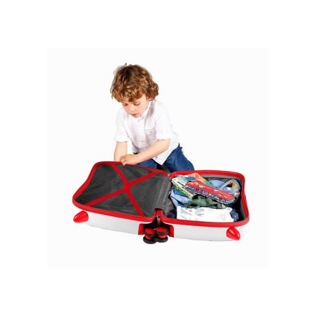 Spiderman Rolling Suitcase 4 Wheels White