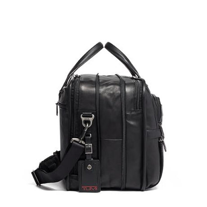 Tumi Alpha Expandable Organizer Laptop 15" Brief Leather Black