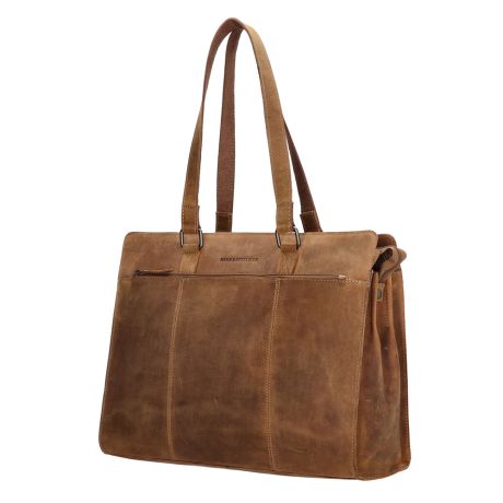 Hide & Stitches Idaho Laptoptas 15,6 Inch Bruin