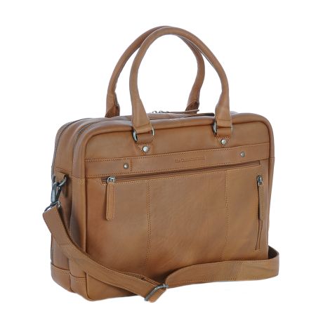Chesterfield Stef Business Laptop Bag 15.6" Cognac