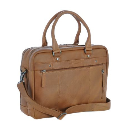 Chesterfield Stef Business Laptop Bag 15.6" Cognac