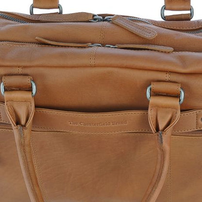 Chesterfield Stef Business Laptop Bag 15.6" Cognac