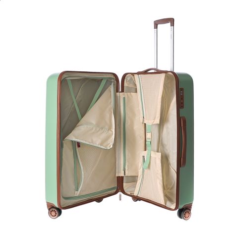 Decent Retro Koffer Groot 76 cm Olive Light Green