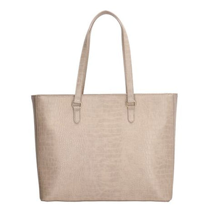 Charm London Midwood Shopper 15.6" Croco Light Taupe