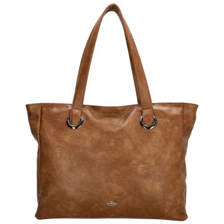 Charm London Liberty Laptoptas 17,3 Inch Cognac
