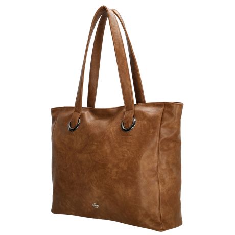Charm London Liberty Laptoptas 17,3 Inch Cognac