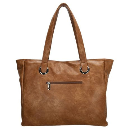 Charm London Liberty Laptoptas 17,3 Inch Cognac