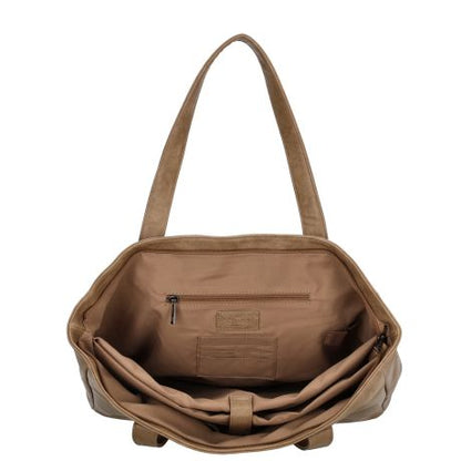 Charm London Liberty Laptoptas 17,3 Inch Taupe