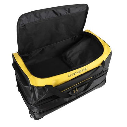 Travelite Basics Tarpaulin Wheeled Duffle Large 70 cm Expandable Yellow