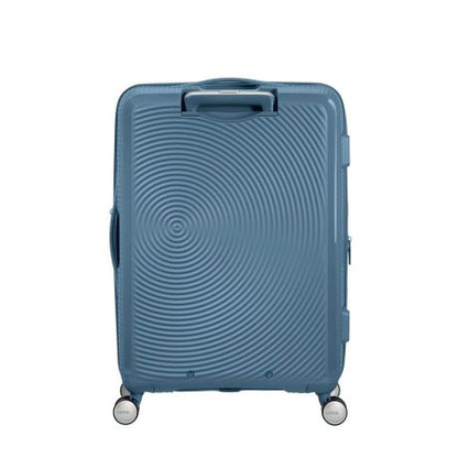 American Tourister Soundbox Spinner 77 Expandable Stone Blue